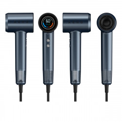 Uscător de păr AENO HD3 AHD0003, 1500W, Motor fără perii, 3 viteze, 5 niveluri, 68 dB, Afișaj LED, Albastru