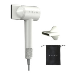 Uscător de păr AENO HD4 AHD0004, 1500W, motor fără perii, 3 viteze, 5 niveluri, 68 dB, afișaj LED, alb