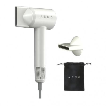 Uscător de păr AENO HD4 AHD0004, 1500W, motor fără perii, 3 viteze, 5 niveluri, 68 dB, afișaj LED, alb