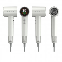 Uscător de păr AENO HD4 AHD0004, 1500W, motor fără perii, 3 viteze, 5 niveluri, 68 dB, afișaj LED, alb