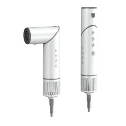 Uscator de par si aparat de coafat AENO HS1 AHS0001, 1200W, 4 viteze, 4 trepte, 7 atasamente, Ionizare, Alb