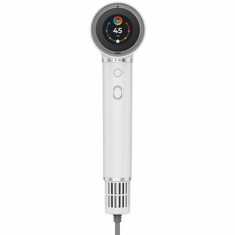 Uscator pentru par AI AENO HD5 AHD0005W, 1500W, Motor fara perii, 2 viteze, 3 trepte, 67 dB, Control vocal, Alb