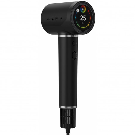 Uscător de păr AI AENO HD5 AHD0005B, 1500W, Motor fără perii, 2 viteze, 3 niveluri, 67 dB, Control vocal, Negru