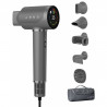 Uscator pentru par AI AENO HD5 AHD0005G, 1500W, Motor fara perii, 2 viteze, 3 trepte, 67 dB, Control vocal, Gri