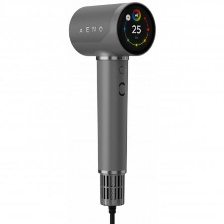 Uscator pentru par AI AENO HD5 AHD0005G, 1500W, Motor fara perii, 2 viteze, 3 trepte, 67 dB, Control vocal, Gri