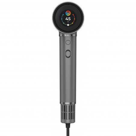 Uscator pentru par AI AENO HD5 AHD0005G, 1500W, Motor fara perii, 2 viteze, 3 trepte, 67 dB, Control vocal, Gri