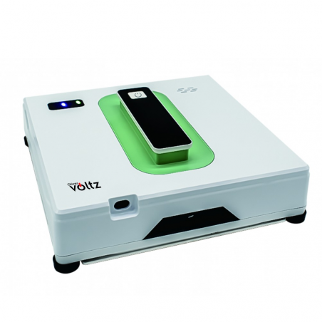 Robot de curatat geamuri Oliver Voltz OV51005A, 72 W, 500 mAh, 40 ml, 2 duze, 2500 Pa, Wi-Fi, Tuya Smart, Bluetooth, Alb/Verde