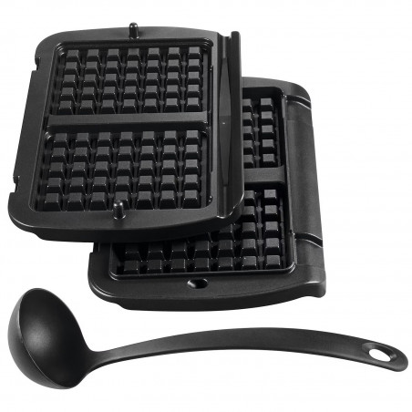 Gratar electric Tefal OptiGrill+ Waffles GC716D12, 2000W, 6 programe, Acoperire antiaderenta Teflon, Placi pentru vafe, Control temperatura, Max 275°C, Inox