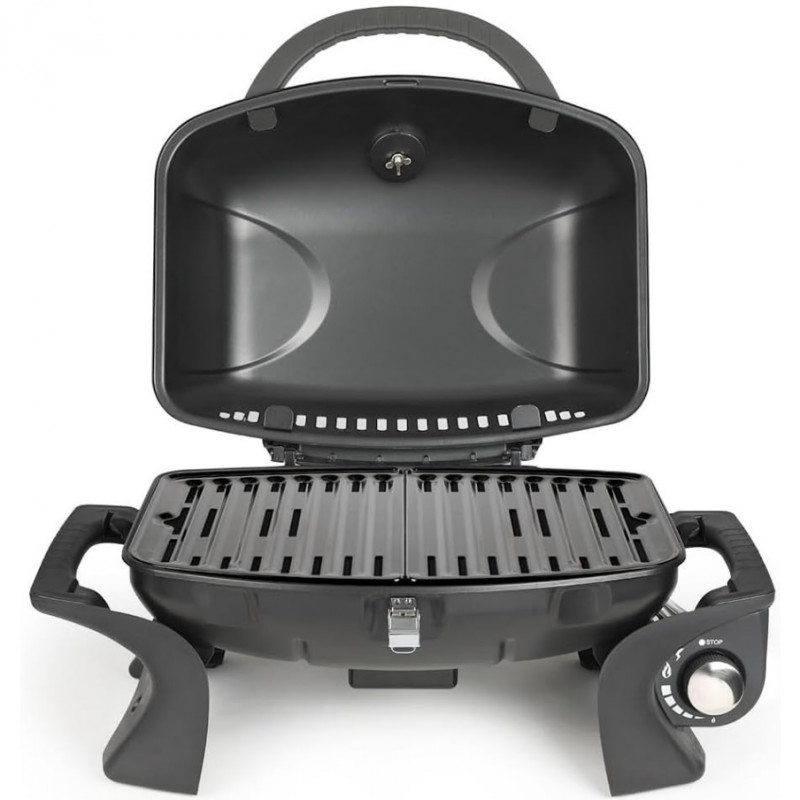 Gratar portabil pe gaz Livoo DOC275, 3.5kW, Aprindere automata, Negru