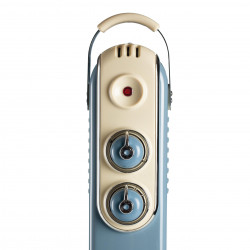 Calorifer electric cu ulei Ariete VINTAGE 0837/05, 1500W, 7 elemeti, 15 m², 3 trepte, Rotite pivotante 360°, Maner, Albastru