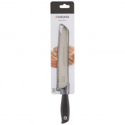Cutit pentru paine Brabantia Tasty+ 1001162, 20 cm, Otel calit, Rezistent la zgarieturi si coroziune, Gri inchis
