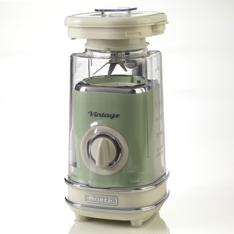 Blender Ariete VINTAGE 0568, 500W, 1.5 L, 2 viteze + PULSE, Zdrobire gheata, Verde