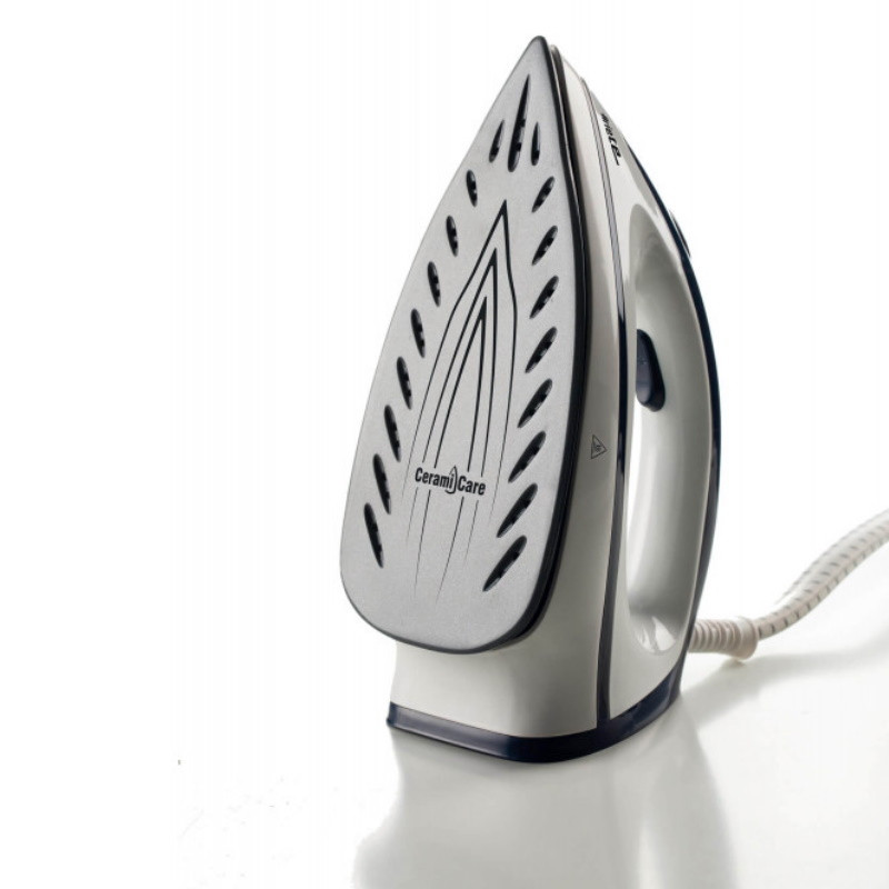 Statie de calcat cu aburi Ariete STEAM POWER PRO 5571/00, 2400W, 7 bar, 1.8 L, Placa ceramica, Degresant, Functie economisire energiei, Alb/Albastru