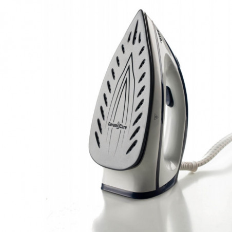 Statie de calcat cu aburi Ariete STEAM POWER PRO 5571/00, 2400W, 7 bar, 1.8 L, Placa ceramica, Degresant, Functie economisire energiei, Alb/Albastru