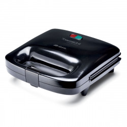 Sandwich maker Ariete TOAST AND GRILL COMPACT 1980/00, 750W, Acoperire antiaderenta, Indicatoare, Negru/Gri