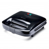 Sandwich maker Ariete TOAST AND GRILL COMPACT 1980/00, 750W, Acoperire antiaderenta, Indicatoare, Negru/Gri