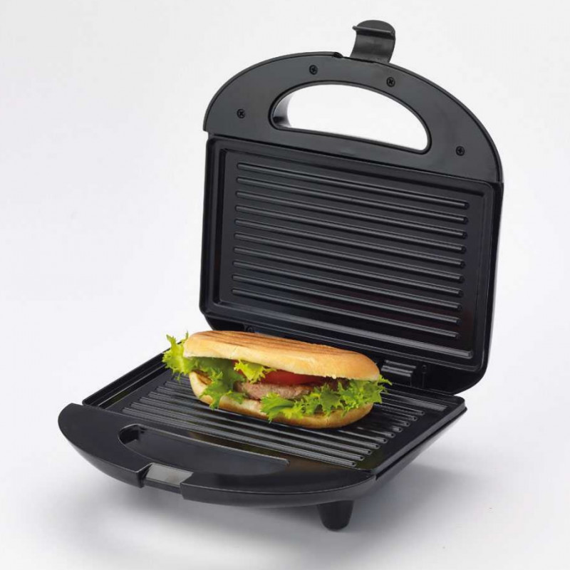 Sandwich maker Ariete TOAST AND GRILL EASY 1980/00, 750W, Indicatori, Negru/Gri