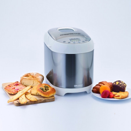 Masina de facut paine Ariete PANEXPRESS 1000 0133/00, 550W, 1 kg, 19 programe, LCD, 3 trepte de coacere, Pornire intarziata 15 h, Inox