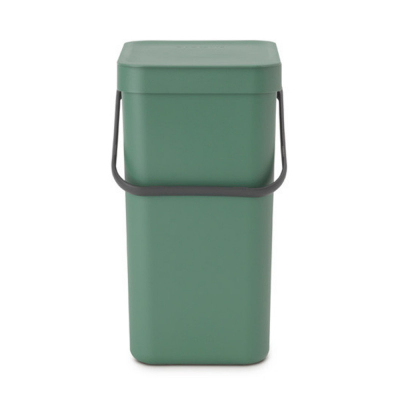 Cos de gunoi colectare selectiva Brabantia Sort&Go 1003235, 16 L, Maner, Montabil pe perete, Verde închis