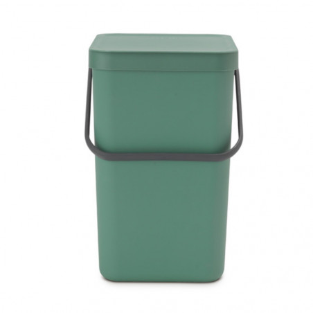 Brabantia Coș de colectare selectivă a deșeurilor Sort&Go 1003236, 25 l, Mâner, Montabil pe perete, Verde închis