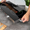 Plită dubla cu infrarosu FIRST FA-5096-7, 2800W, Pana la 300°C, Termostat, Sticla ceramica, Negru/Inox