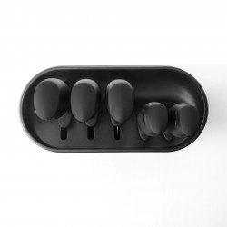 Set 5 cutite Brabantia Tasty+ 1001177, Otel calit, Rezistent la zgarieturi si coroziune, Gri inchis