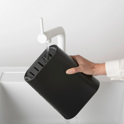 Set 5 cutite Brabantia Tasty+ 1001177, Otel calit, Rezistent la zgarieturi si coroziune, Gri inchis