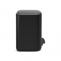 Cos de gunoi cu pedala Brabantia Bo Pedal 1000236, 36 L, Inchidere lina, Baza antiderapanta, Rezistent la amprente, Negru