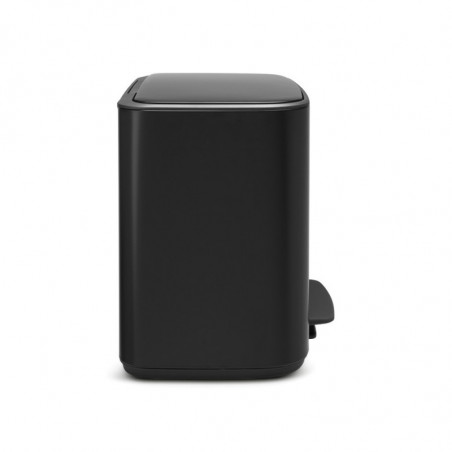 Cos de gunoi cu pedala Brabantia Bo Pedal 1000236, 36 L, Inchidere lina, Baza antiderapanta, Rezistent la amprente, Negru
