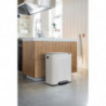 Coș de gunoi Brabantia Bo Pedal 1003182, 60 l, închidere ușoară, bază antiderapantă, alb