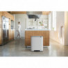 Coș de gunoi Brabantia Bo Pedal 1003182, 60 l, închidere ușoară, bază antiderapantă, alb