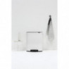 Coș de gunoi Brabantia Bo Pedal 1003182, 60 l, închidere ușoară, bază antiderapantă, alb