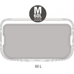 Coș de gunoi Brabantia Bo Pedal 1003182, 60 l, închidere ușoară, bază antiderapantă, alb