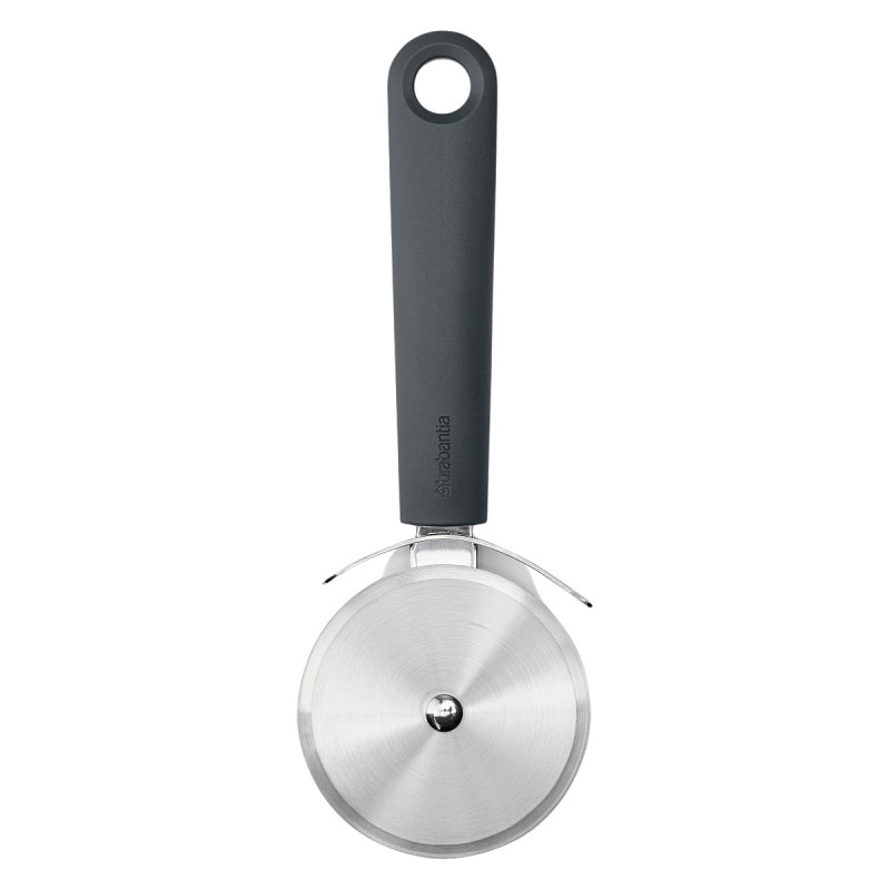 Brabantia Tasty+ 1008888 Cuțit pentru pizza, Agățător, Inel de agățat, Oțel călit, Gri închis