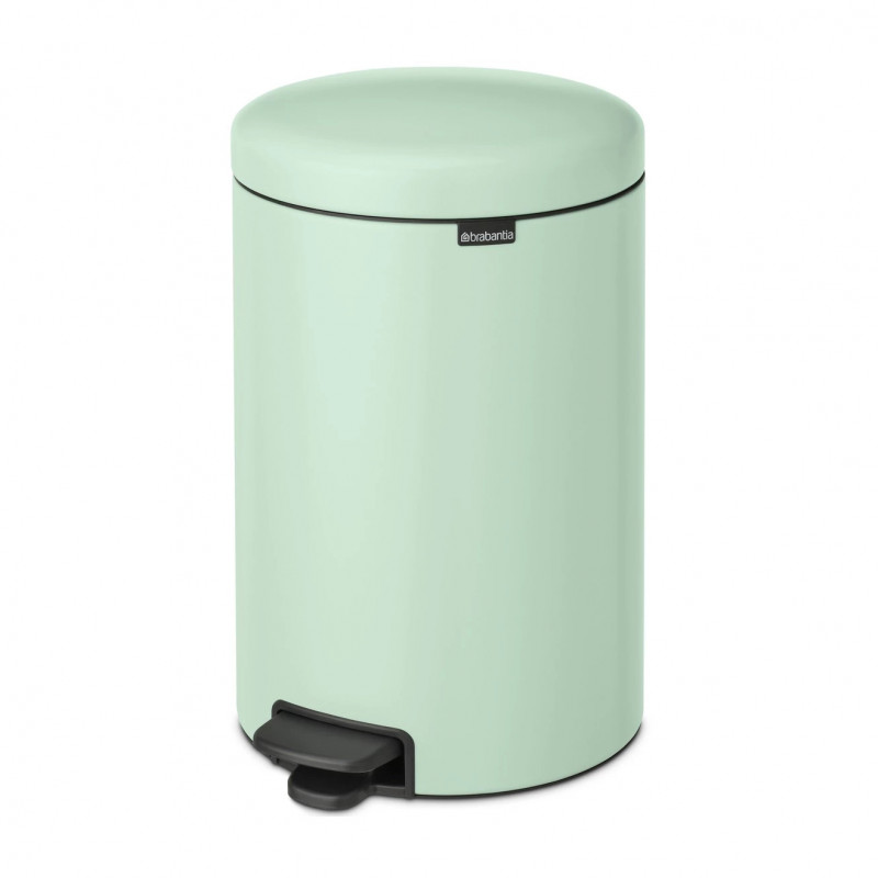 Cos de gunoi cu pedala Brabantia NewIcon 1008847, 20 L, Inchidere lina, Baza antiderapanta, Verde deschis