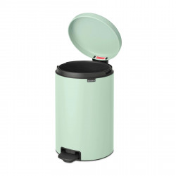 Cos de gunoi cu pedala Brabantia NewIcon 1008847, 20 L, Inchidere lina, Baza antiderapanta, Verde deschis