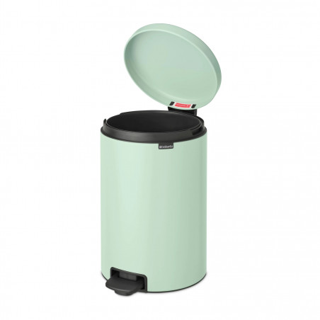 Cos de gunoi cu pedala Brabantia NewIcon 1008847, 20 L, Inchidere lina, Baza antiderapanta, Verde deschis