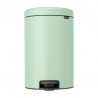 Cos de gunoi cu pedala Brabantia NewIcon 1008847, 20 L, Inchidere lina, Baza antiderapanta, Verde deschis