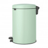 Cos de gunoi cu pedala Brabantia NewIcon 1008847, 20 L, Inchidere lina, Baza antiderapanta, Verde deschis