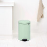 Cos de gunoi cu pedala Brabantia NewIcon 1008847, 20 L, Inchidere lina, Baza antiderapanta, Verde deschis