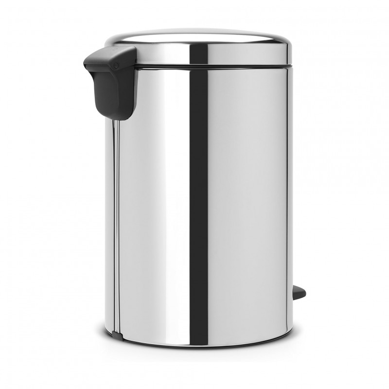 Cos de gunoi cu pedala Brabantia NewIcon 649048, 20 L, Inchidere lina, Baza antiderapanta, Cos interior metalic, Inox