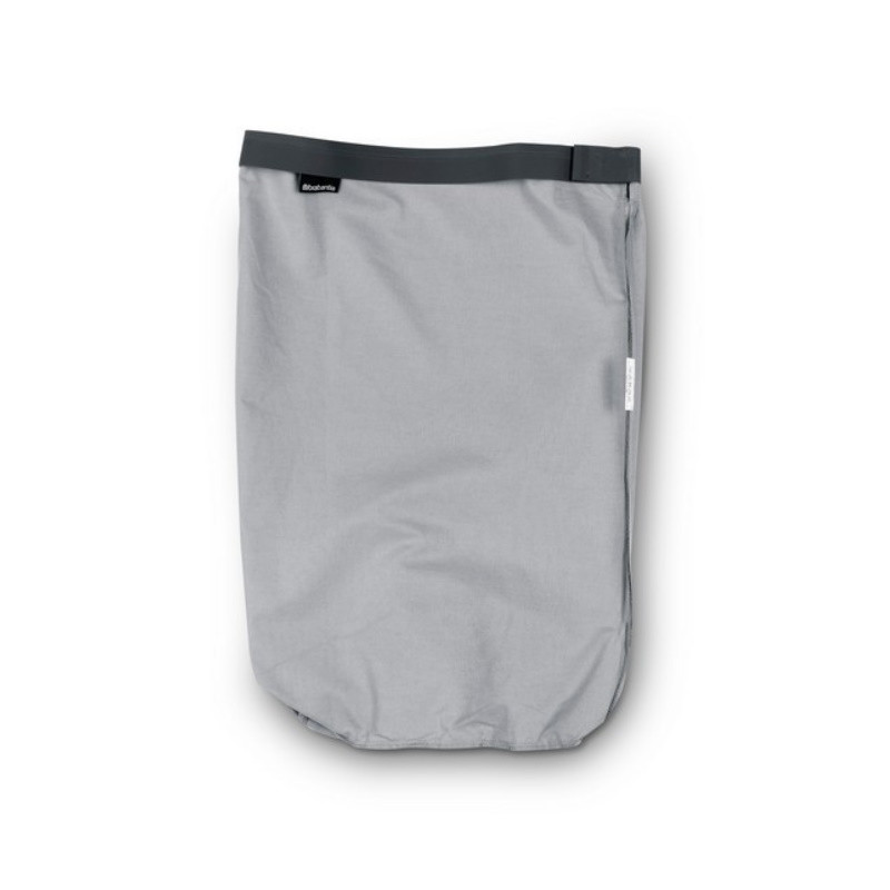 Sac pentru cos de rufe Brabantia 90300186, 30-35 L, Lavabil, Pentru cosurile Brabantia Selector 55 l, Bumbac, Gri