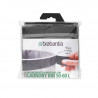 Sac pentru cos de rufe Brabantia 90300187, 50-60 L, Lavabil, Bumbac, Gri