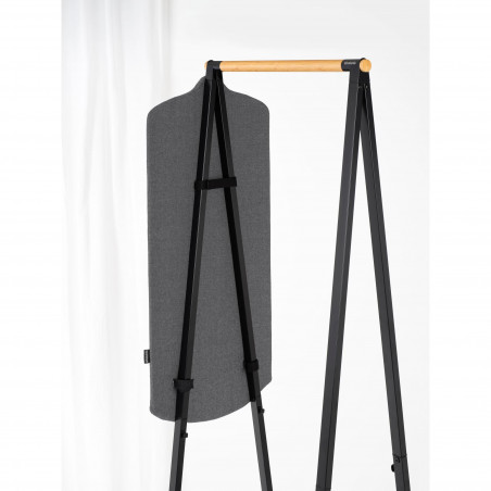 Accesoriu pentru calcarea cu aburi pe verticala Brabantia Linn 1008936, Instalare usoara, Reglabil, Negru