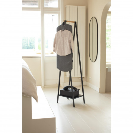 Accesoriu pentru calcarea cu aburi pe verticala Brabantia Linn 1008936, Instalare usoara, Reglabil, Negru