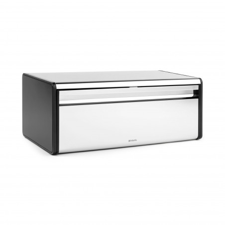 Cutie pentru paine Brabantia Fall Front 646848, 18 L, 46.5x25 cm, Montare pe perete, Inox