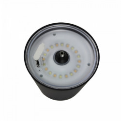 Lampă de birou Esperanza Miram ELD119K, 3W, 300 lm, LED, 2400 mAh, USB, 3 moduri, Negru