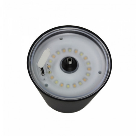 Lampă de birou Esperanza Miram ELD119K, 3W, 300 lm, LED, 2400 mAh, USB, 3 moduri, Negru