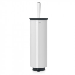 Perie pentru toaleta Brabantia Profile 90300316, 43 cm, Perie complet acoperita, Montabil pe perete, Alb