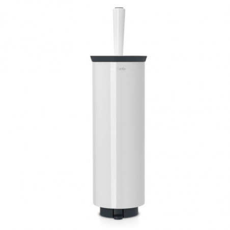 Perie pentru toaleta Brabantia Profile 90300316, 43 cm, Perie complet acoperita, Montabil pe perete, Alb